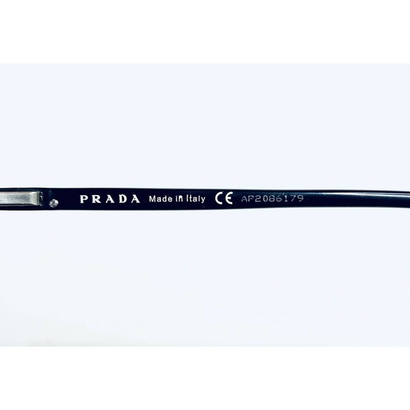 Prada Black Metal Rectangular Glasses - Picture 8 of 12